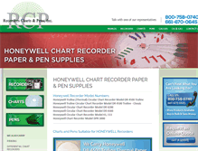 Tablet Screenshot of honeywell-chartpaper.com